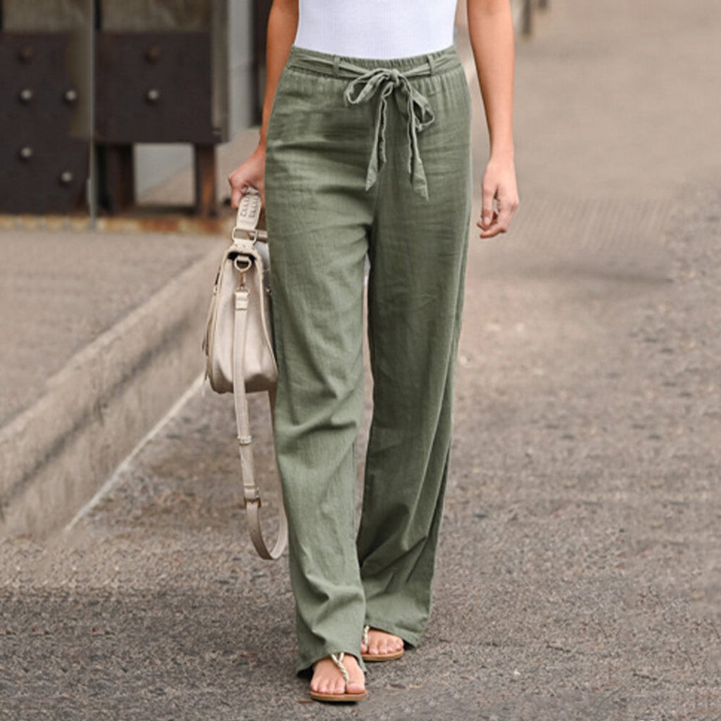 Women's Airy Linen Trousers