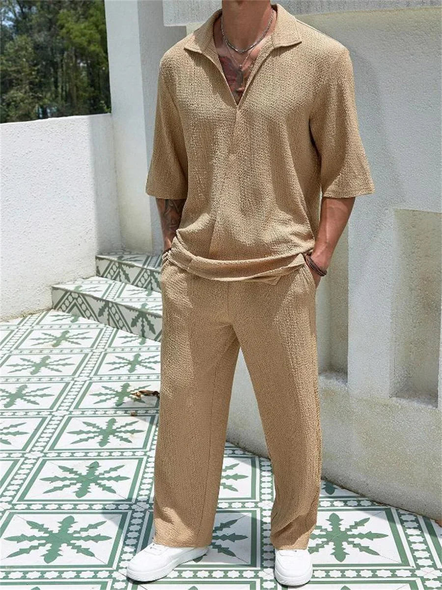 Women's Asymmetrical Cardigan Comfort Set