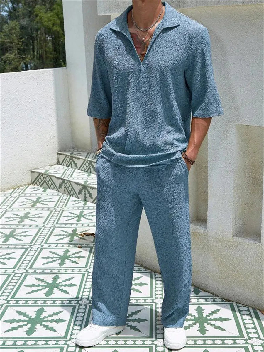 Women's Asymmetrical Cardigan Comfort Set