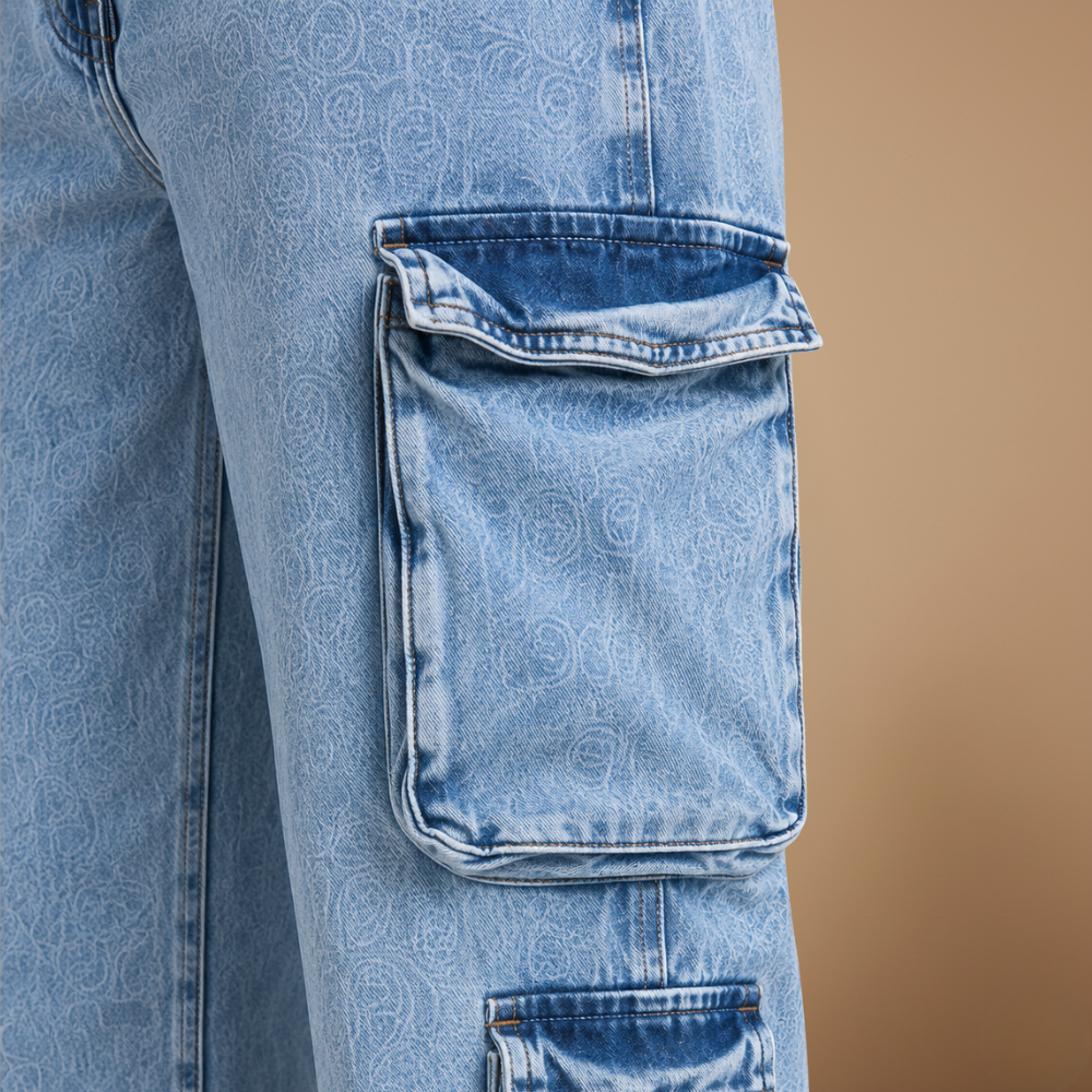 Women's Baggy Cargo Pants with Wide Legs