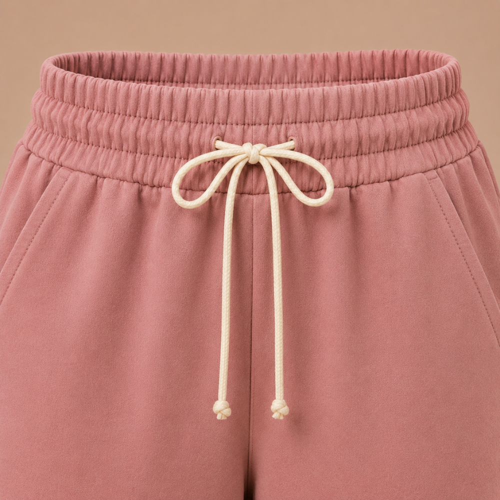Women's Bermuda Shorts with Elastic Waistband and Pockets