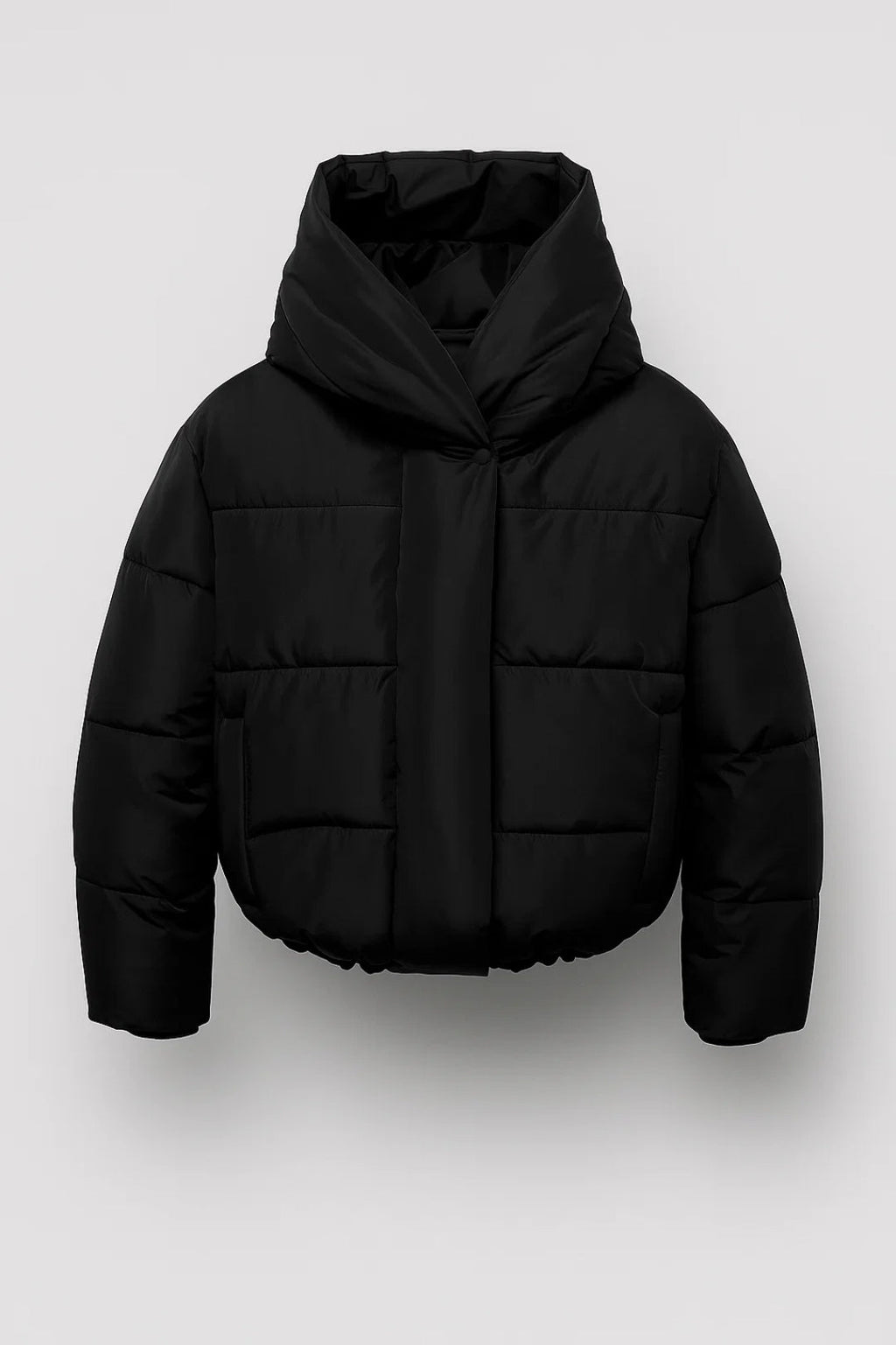 Women's Puffer Jacket – Stylish Short Design with Hood