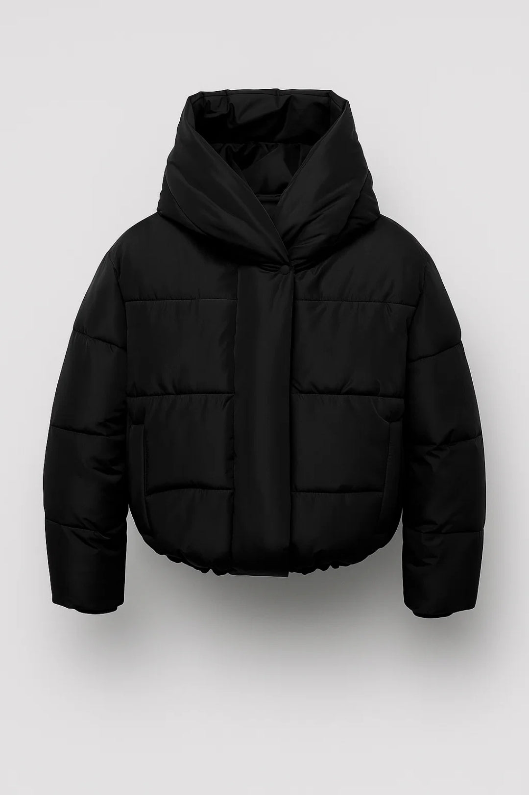 Women's Puffer Jacket – Stylish Short Design with Hood