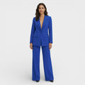 Women's Blazer and Wide Leg Pants Set