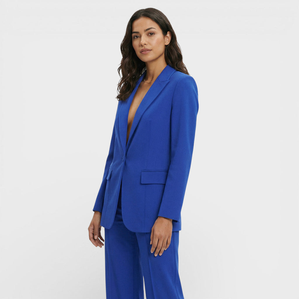 Women's Blazer and Wide Leg Pants Set