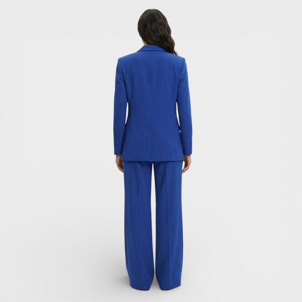 Women's Blazer and Wide Leg Pants Set