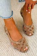 Women's Boho Sandals with Braided Straps