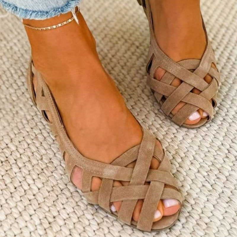 Women's Boho Sandals with Braided Straps