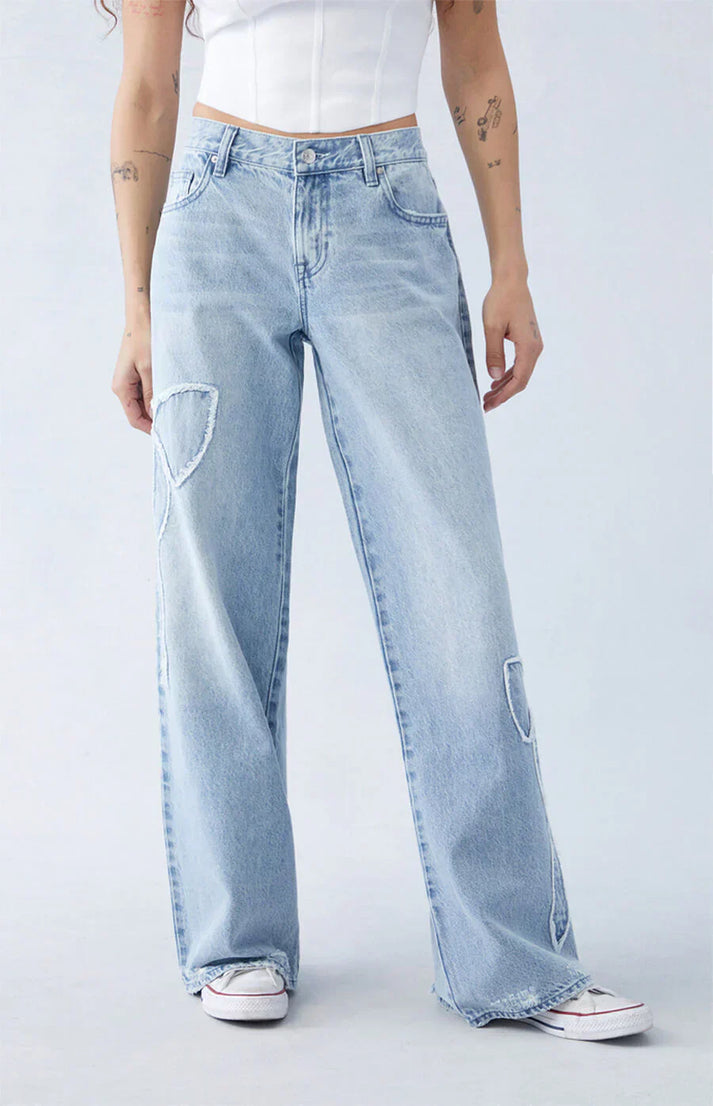 Women's Bow Detail Jeans for Stylish Casual Wear