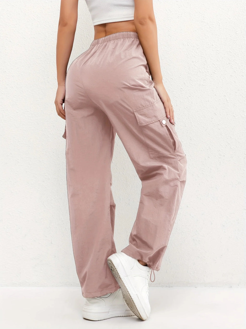 Women's Cargo Pocket Drawstring Pants 1