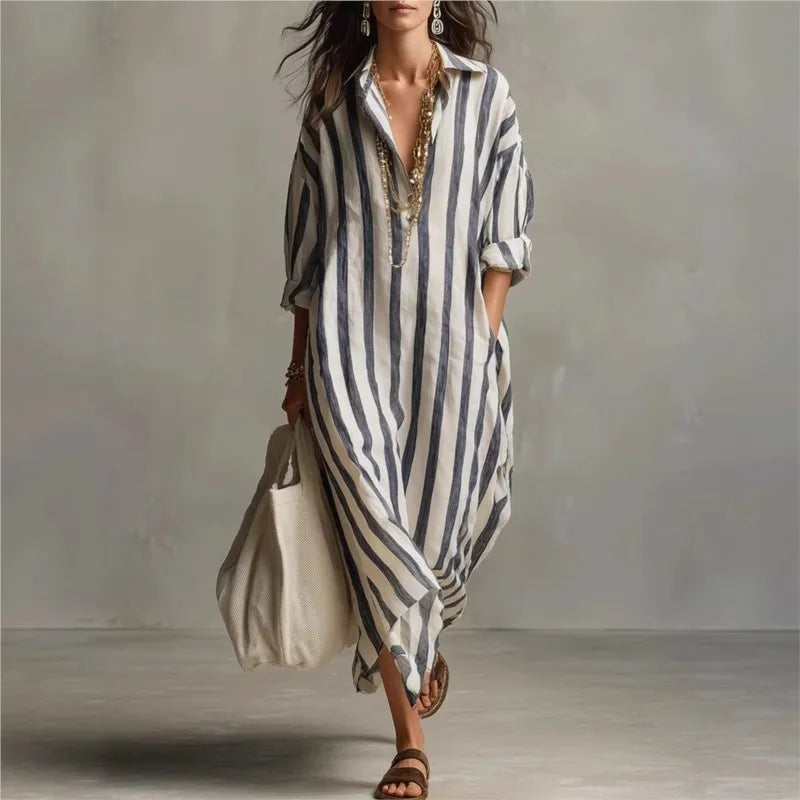 Women’s Casual Maxi Dress with Pockets