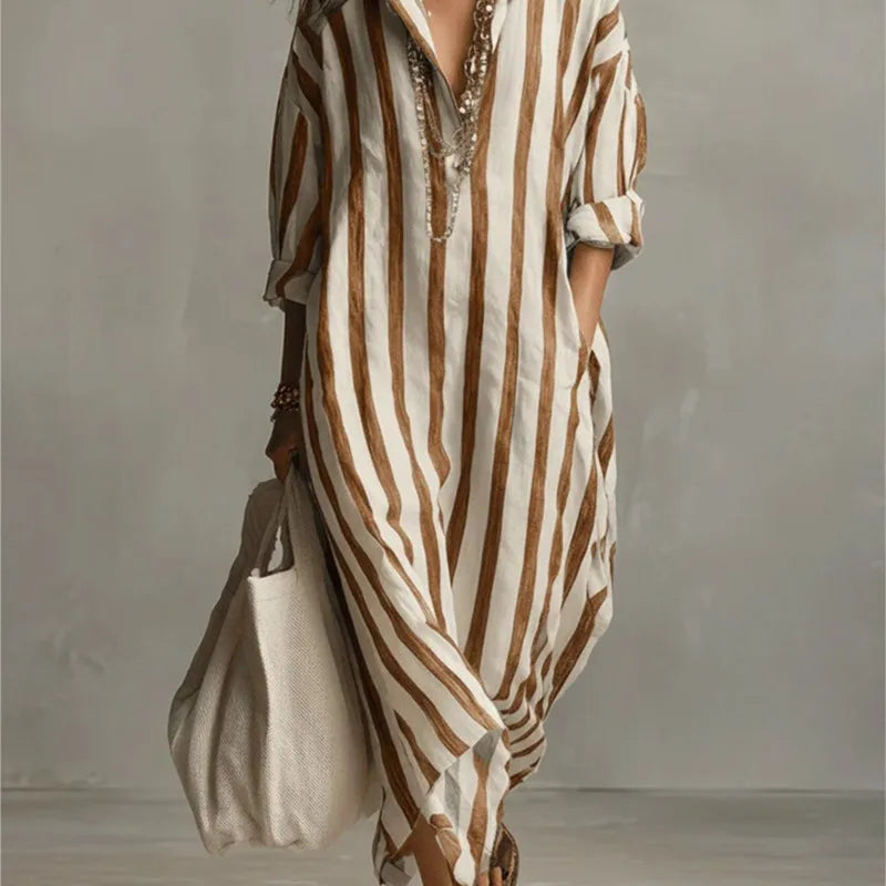 Women’s Casual Maxi Dress with Pockets