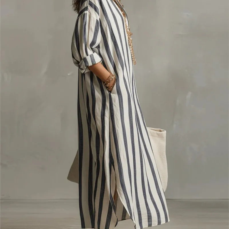 Women’s Casual Maxi Dress with Pockets