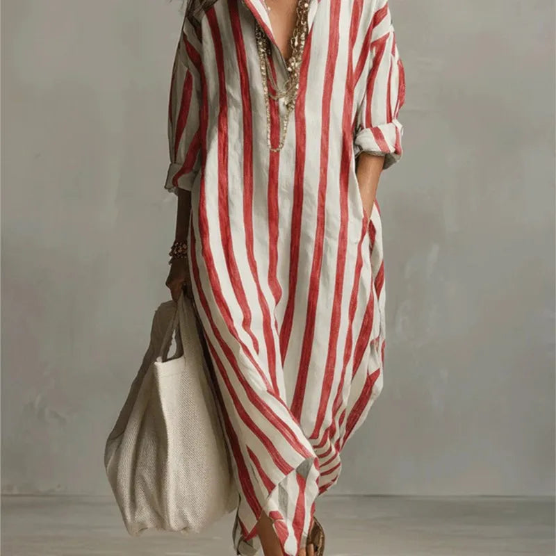 Women’s Casual Maxi Dress with Pockets