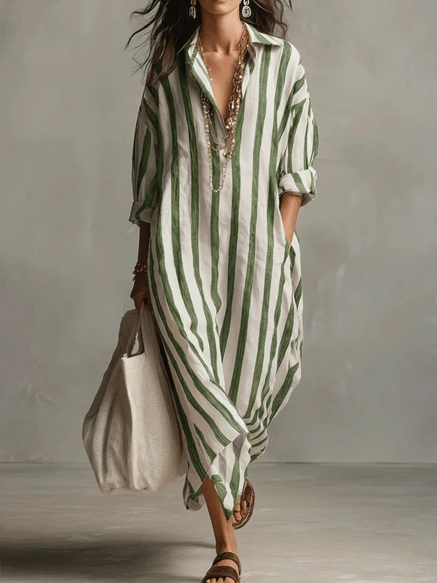 Women’s Casual Maxi Dress with Pockets