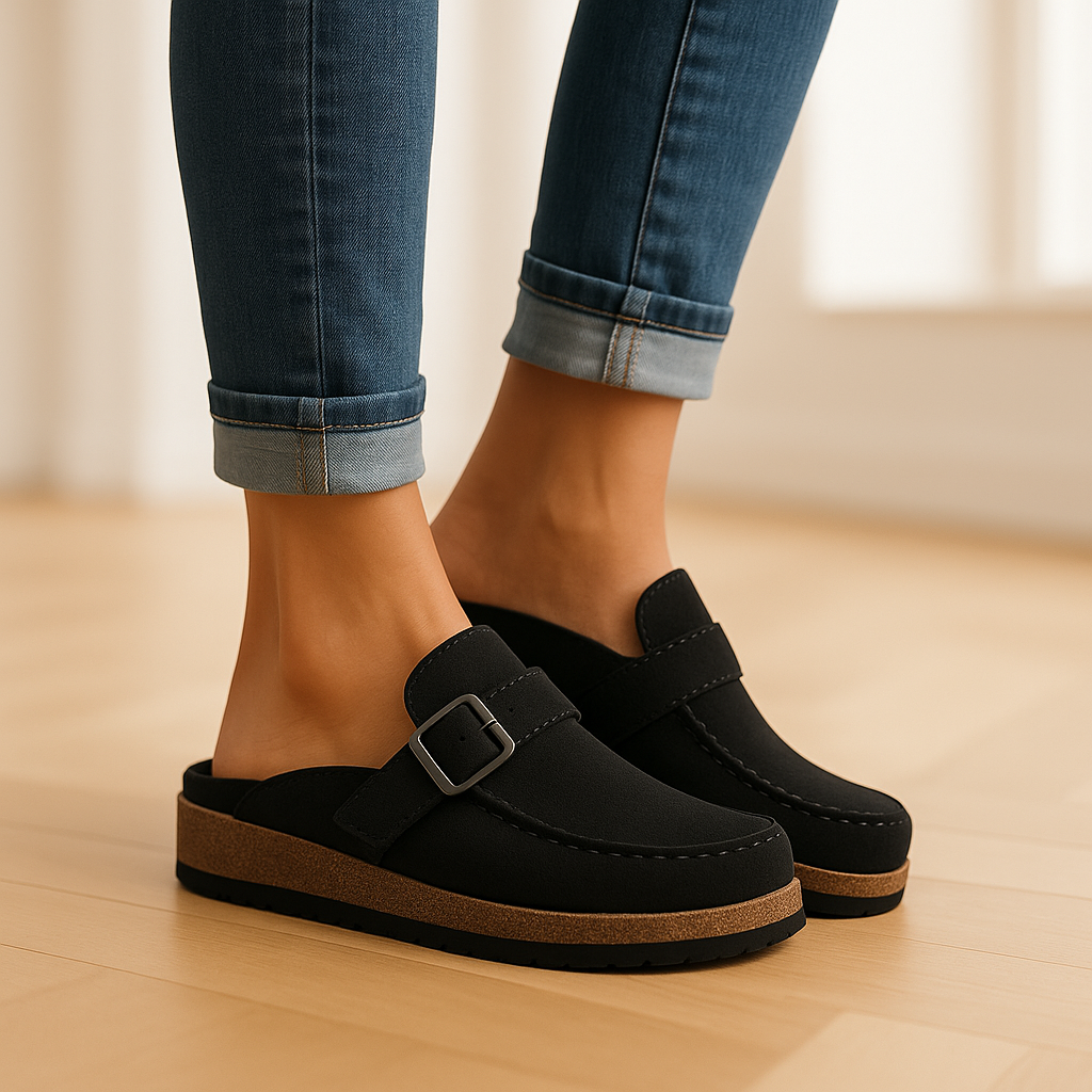 Women's Casual Orthopedic Sandals with Buckle Closure