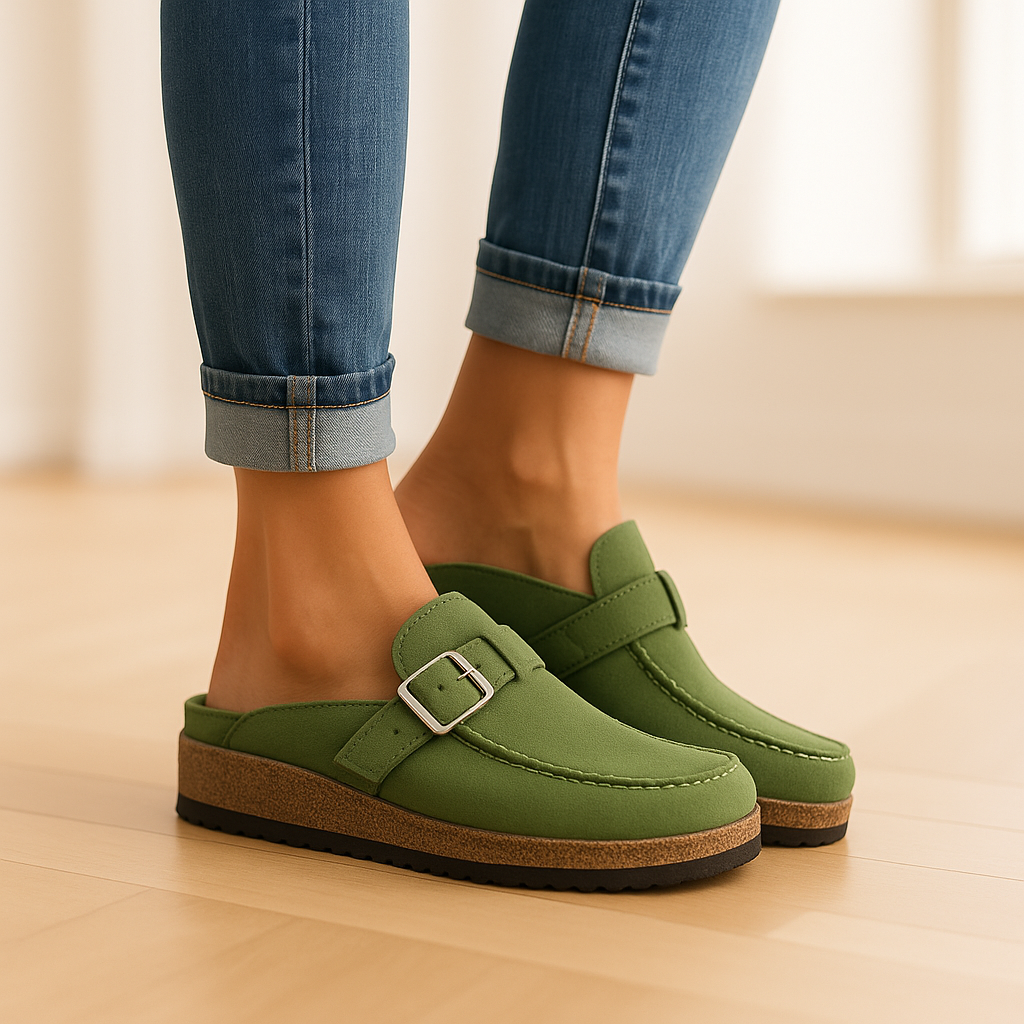 Women's Casual Orthopedic Sandals with Buckle Closure