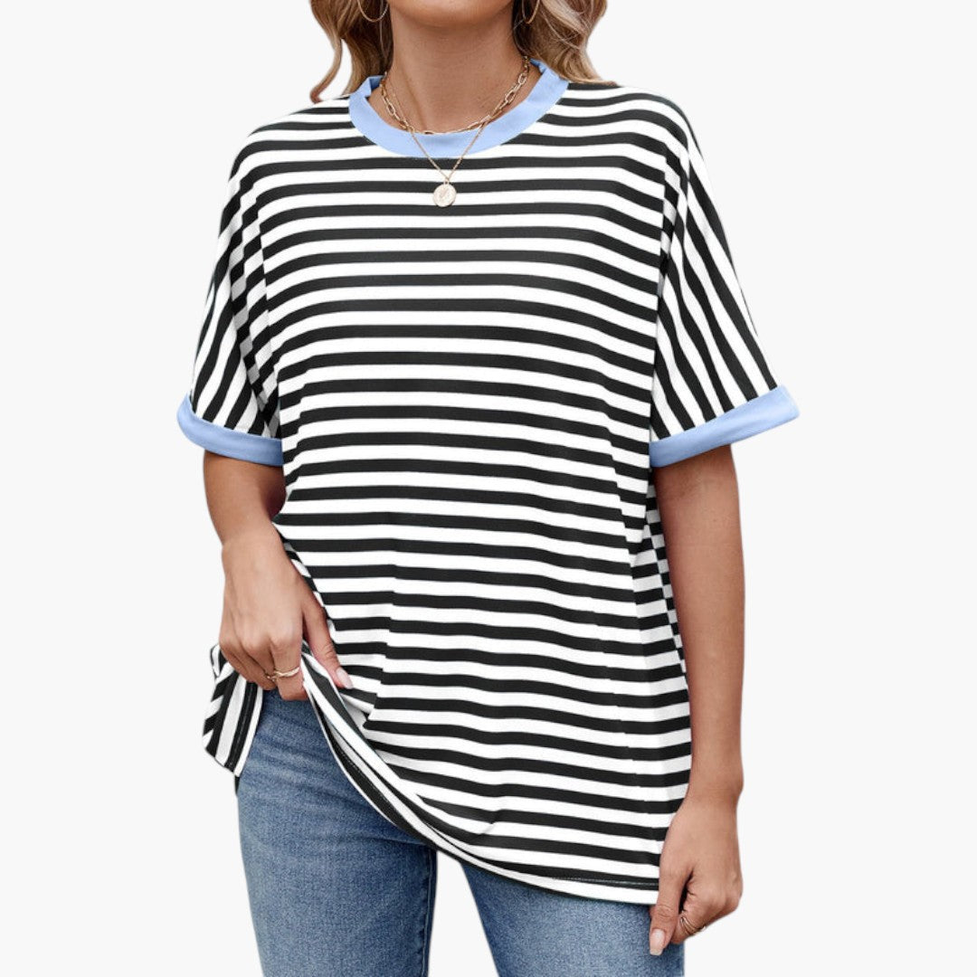Women's Casual Striped T-Shirt for Everyday Style