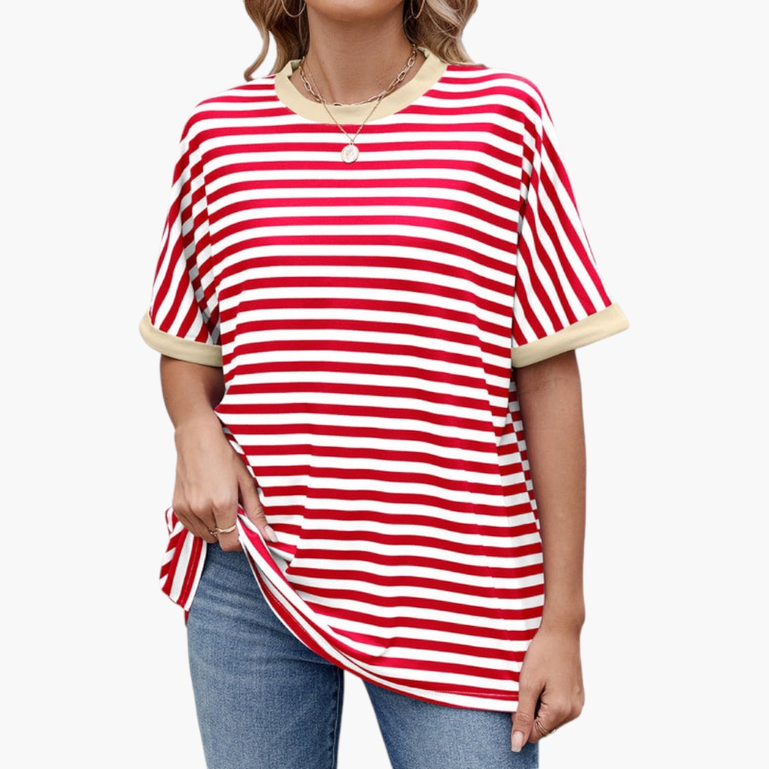 Women's Casual Striped T-Shirt for Everyday Style