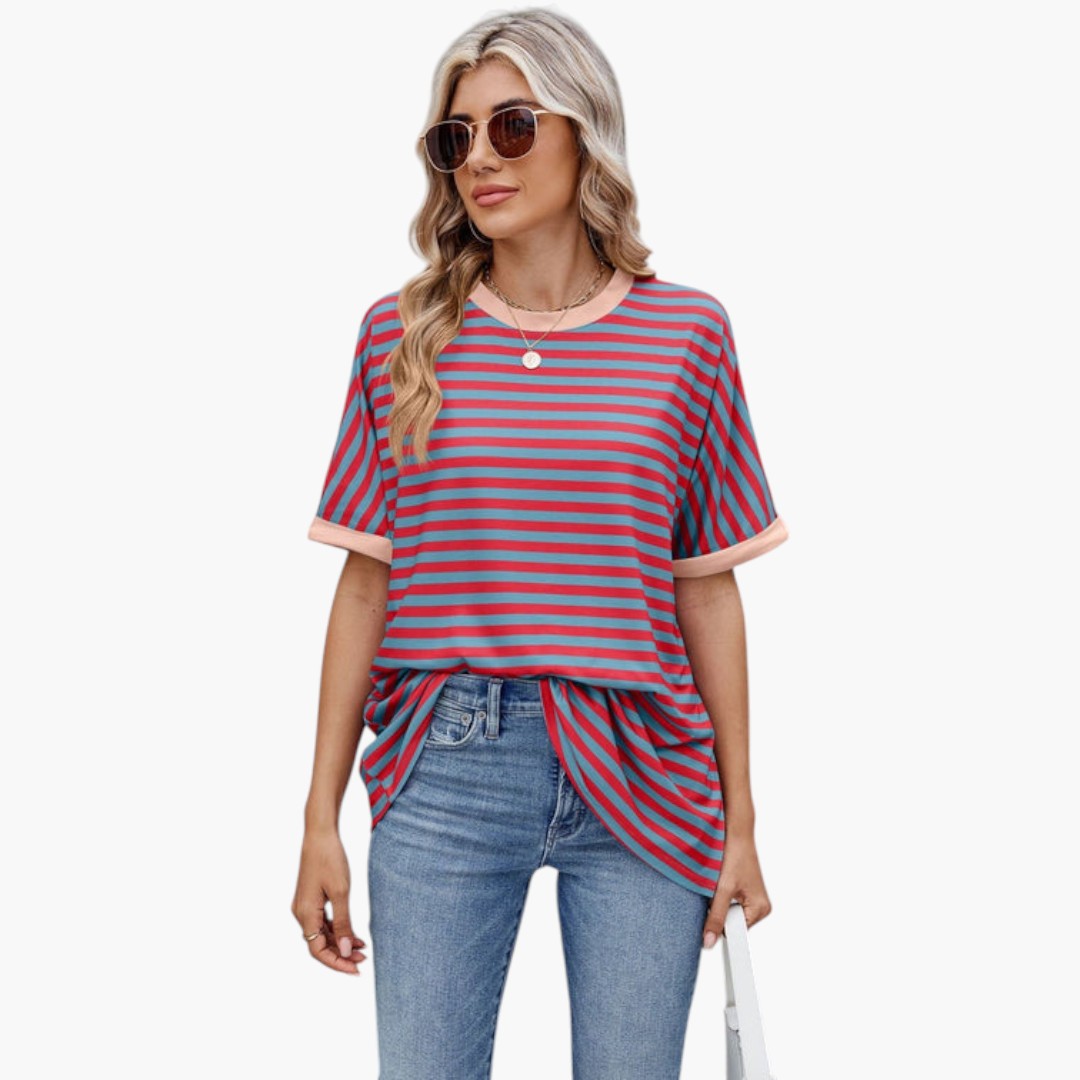 Women's Casual Striped T-Shirt for Everyday Style