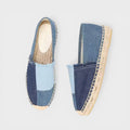Women's Denim Slip-On Espadrilles with Fringe Detail