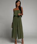 Women's Elegant Pleated One-Piece Jumpsuit