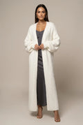 Women's Faux Fur Maxi Cardigan