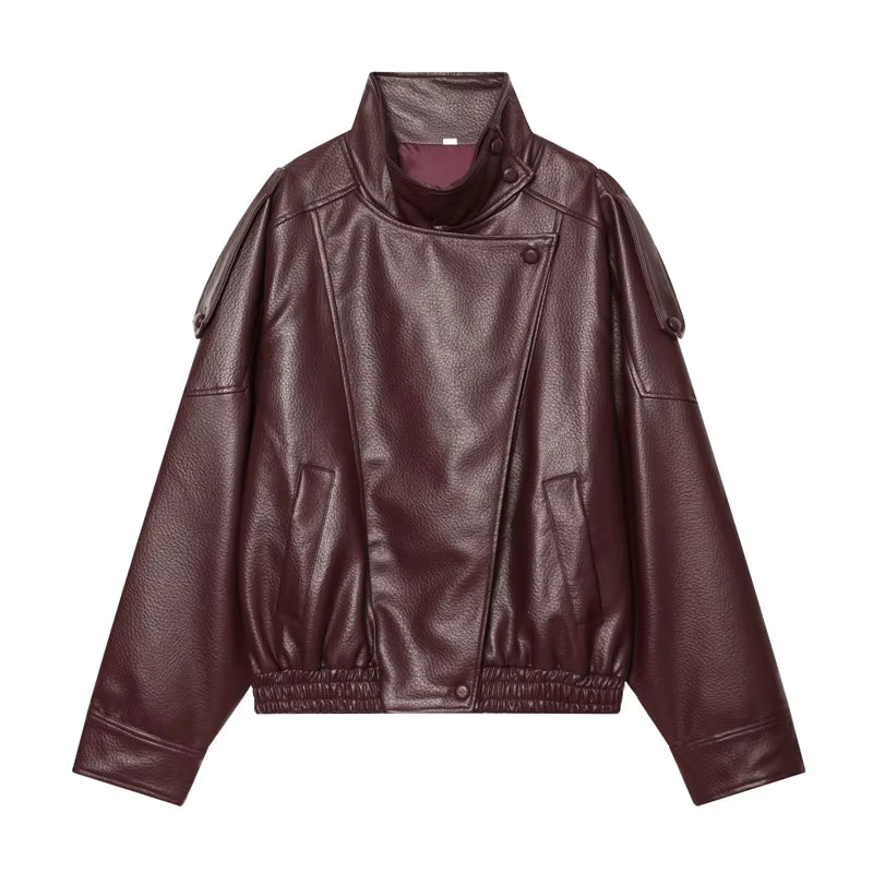Women's Faux Leather Jacket