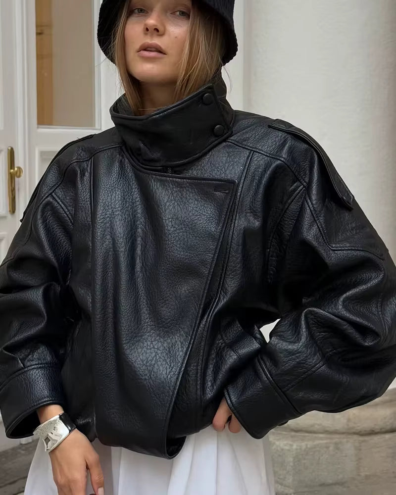 Women's Faux Leather Jacket