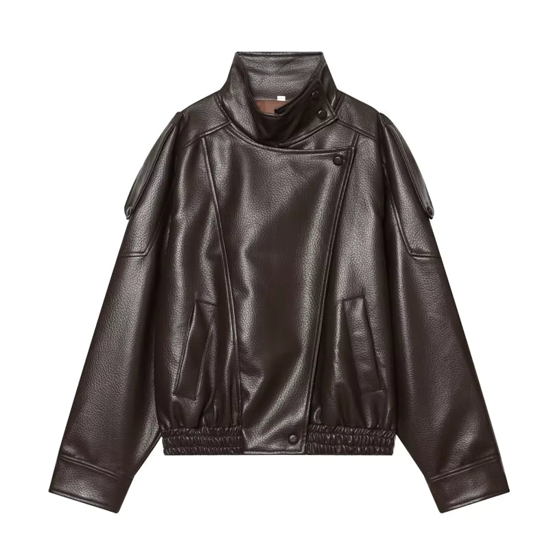 Women's Faux Leather Jacket