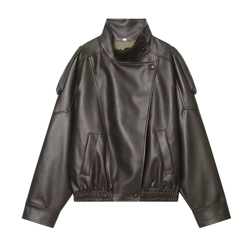 Women's Faux Leather Jacket
