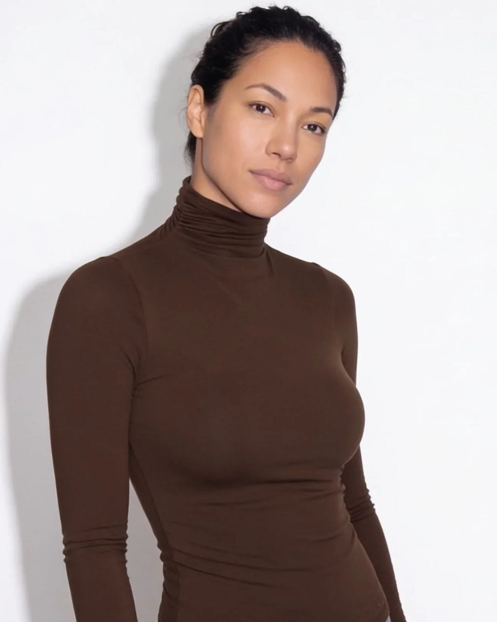 Women's Fitted Long-Sleeve Turtleneck Top 2