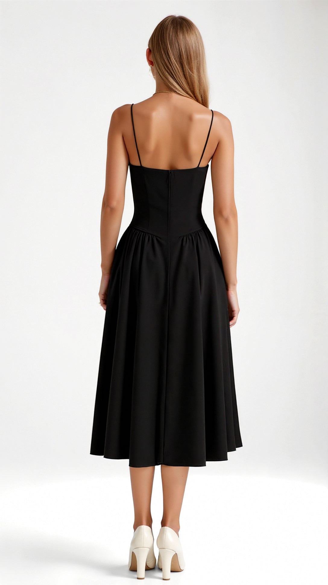 Women's Floral Corset Midi Dress for Summer Events