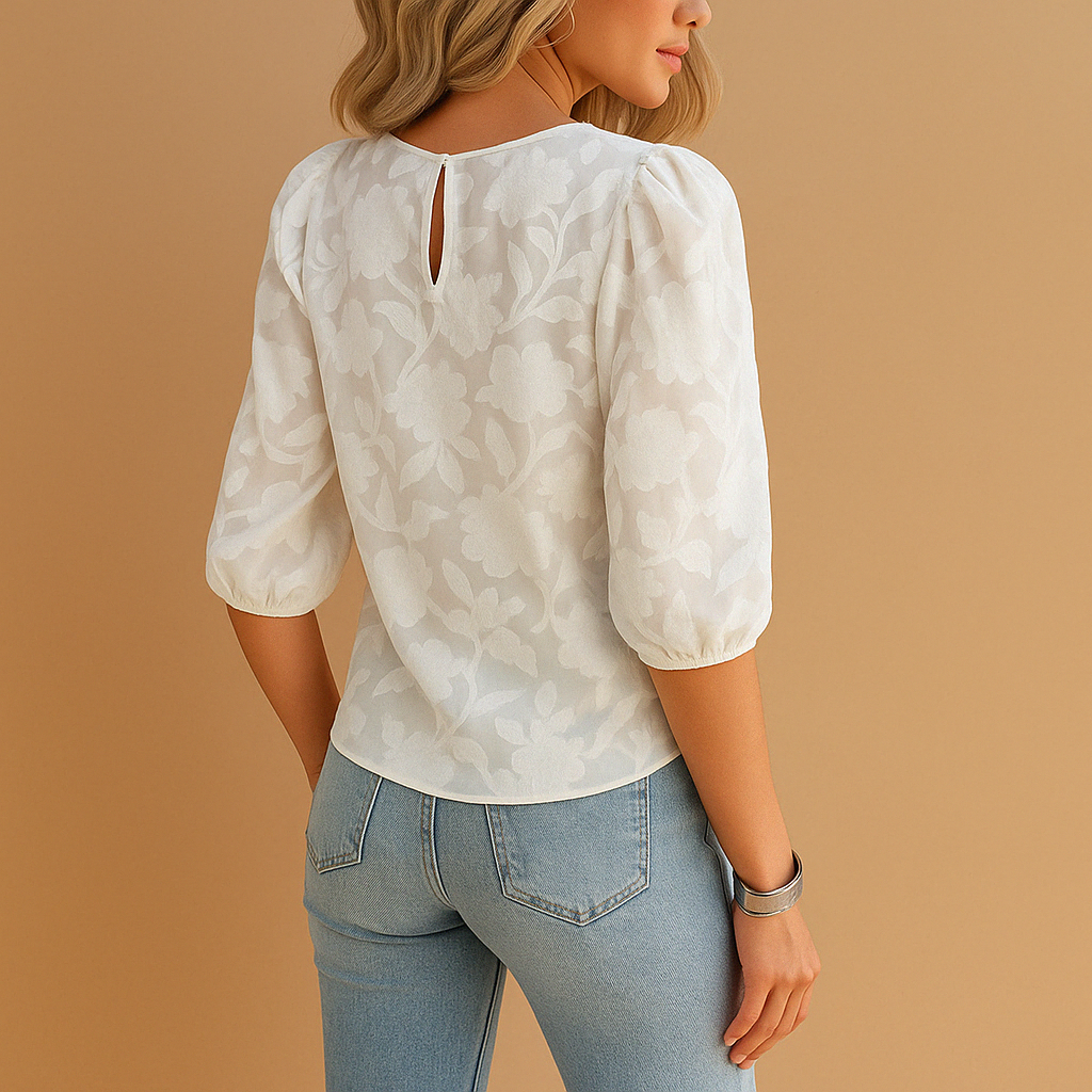 Women's Floral Top with Elegant Fit