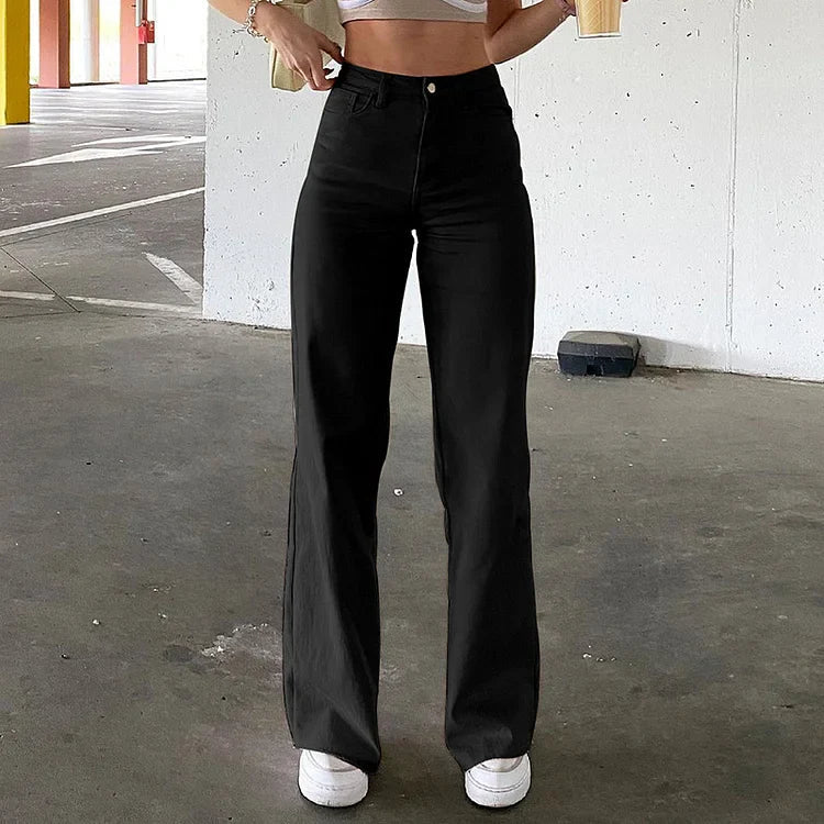 Women's High-Waist Wide Leg Jeans