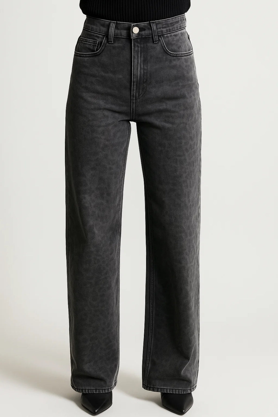 Women's High-Waisted Jeans – Stylish Straight Fit for Comfortable Autumn Wear
