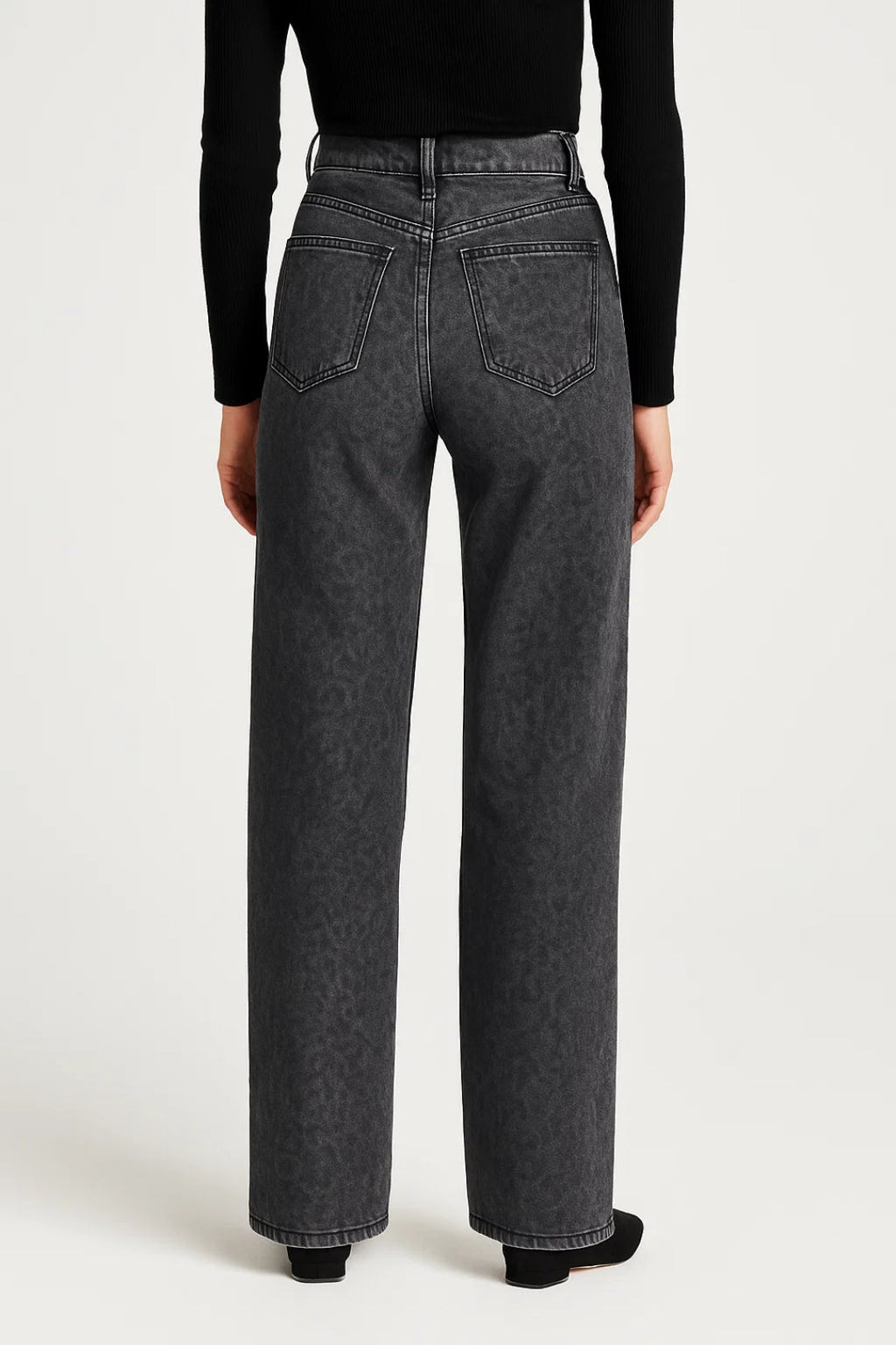 Women's High-Waisted Jeans – Stylish Straight Fit for Comfortable Autumn Wear