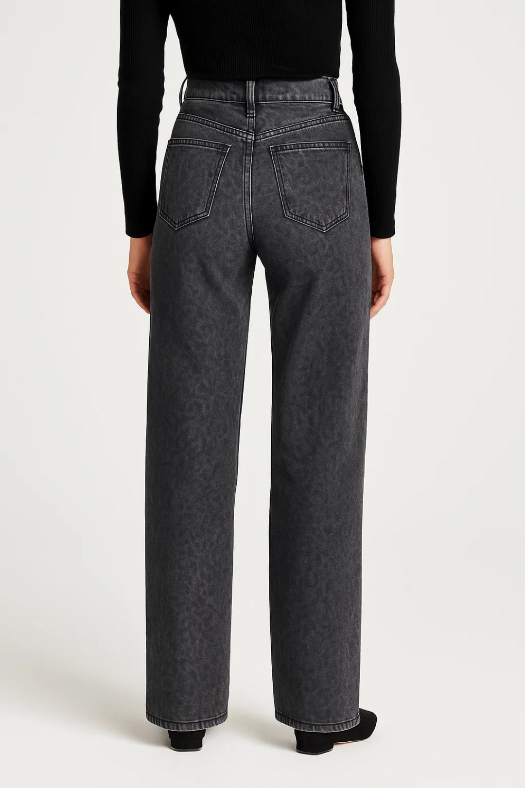 Women's High-Waisted Jeans – Stylish Straight Fit for Comfortable Autumn Wear