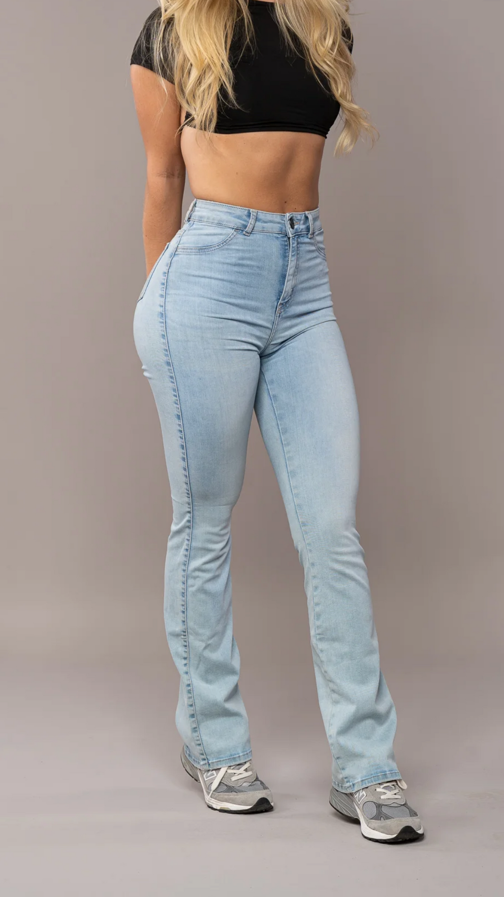 Women's High Waist Flare Jeans