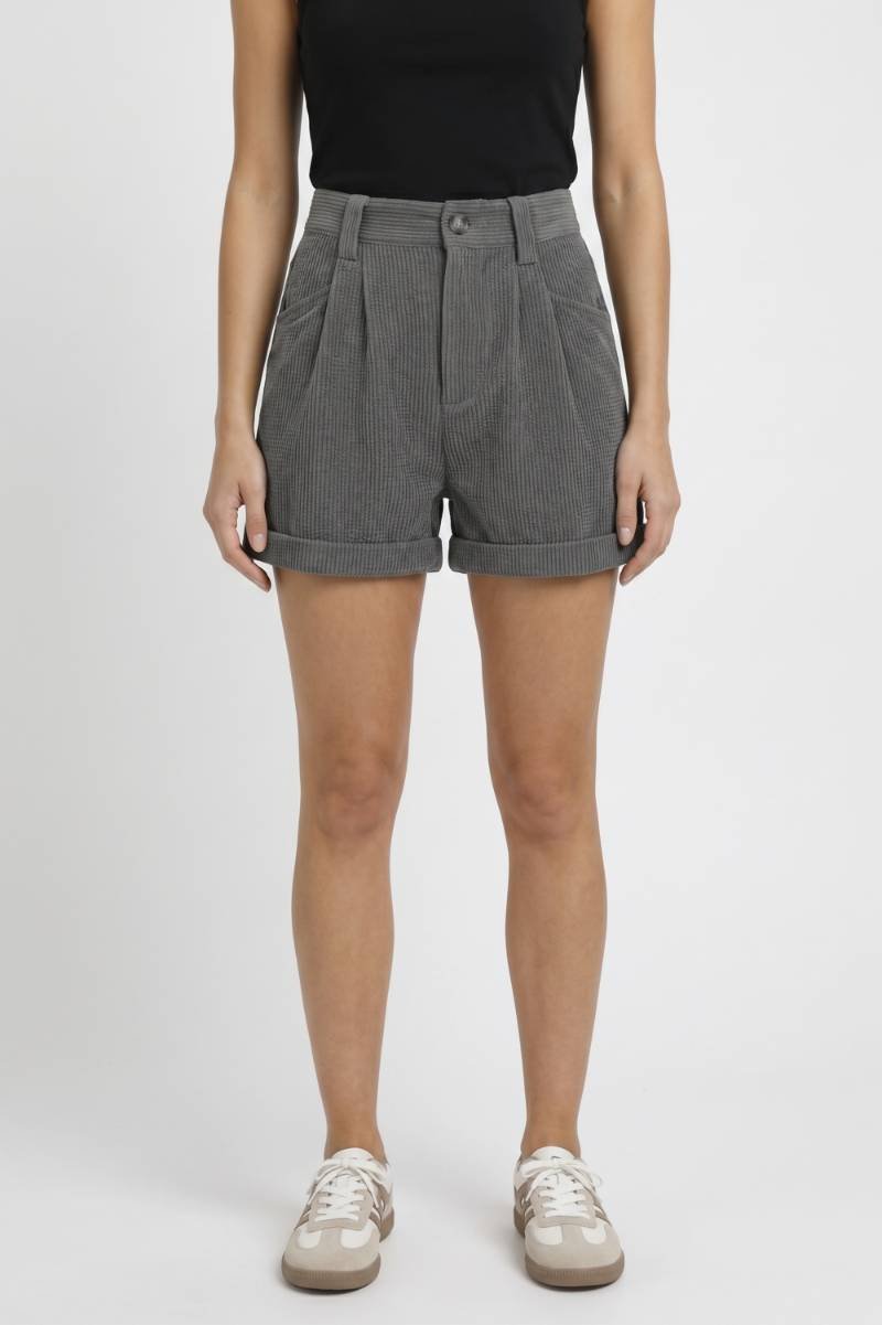 Women's High Waist Corduroy Shorts