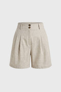 Women's High Waist Shorts with Side Pockets