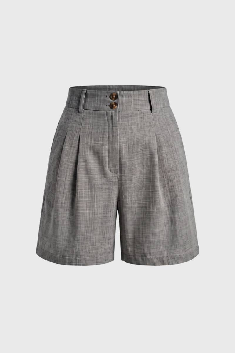 Women's High Waist Shorts with Side Pockets
