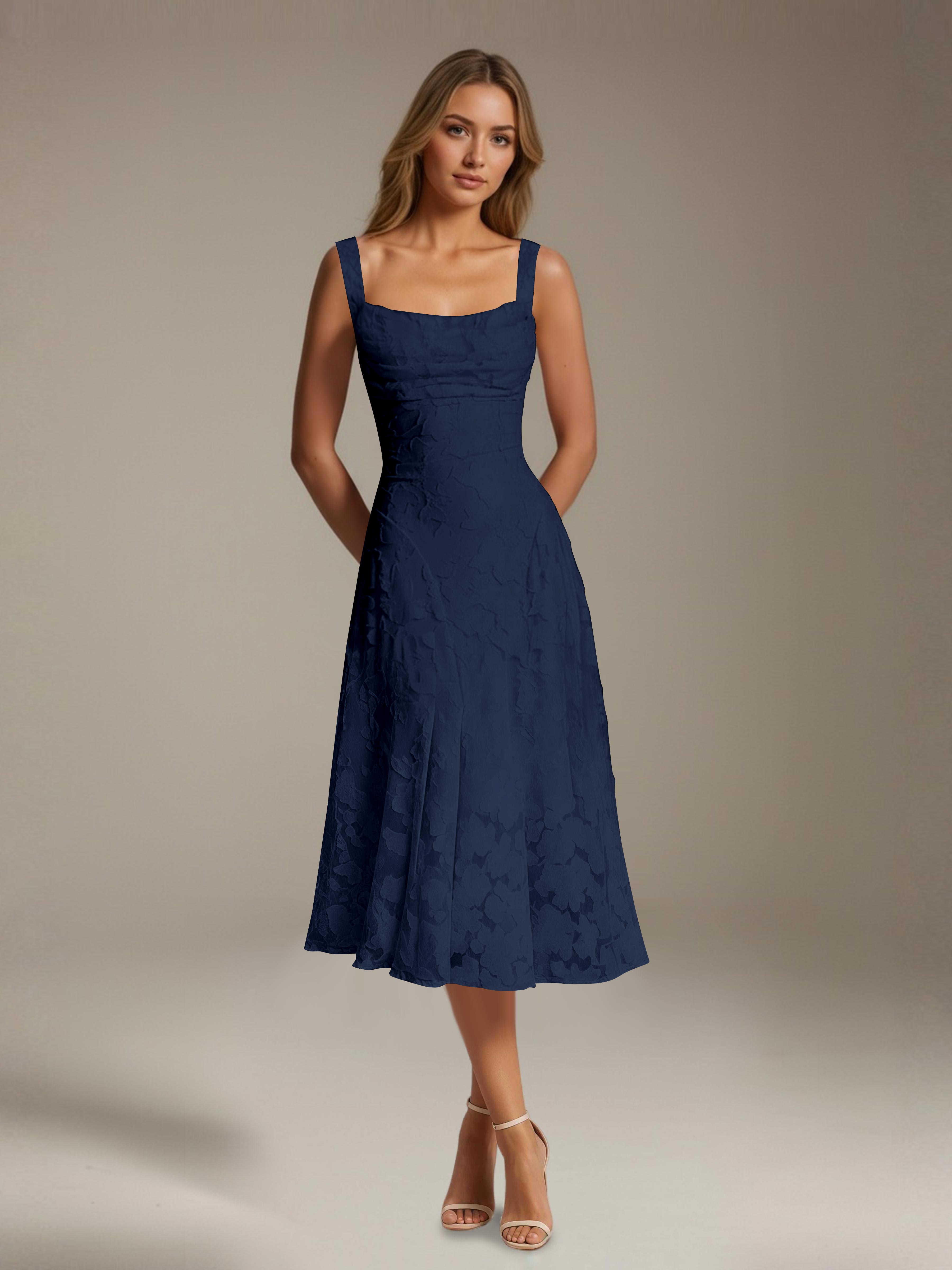 Women's Lace Midi Dress - Floral Cocktail & Formal Plus Size