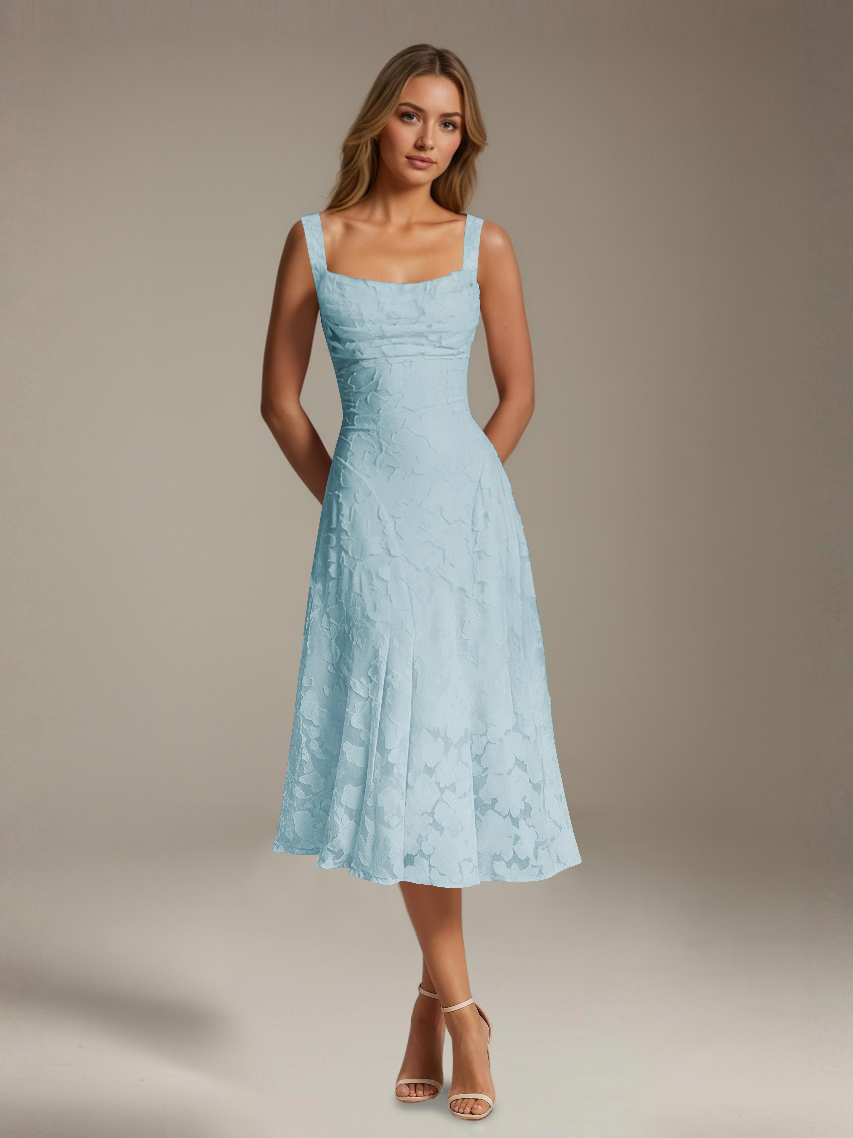 Women's Lace Midi Dress - Floral Cocktail & Formal Plus Size