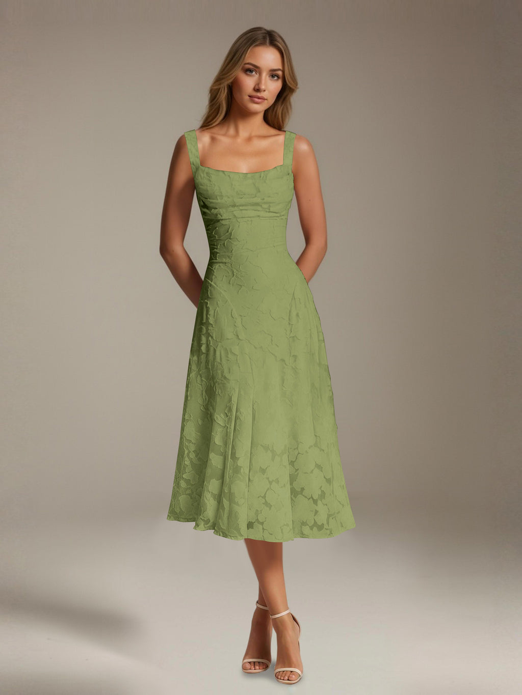 Women's Lace Midi Dress - Floral Cocktail & Formal Plus Size