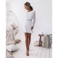 Women's Lace Mini Dress for Summer Parties and Weddings