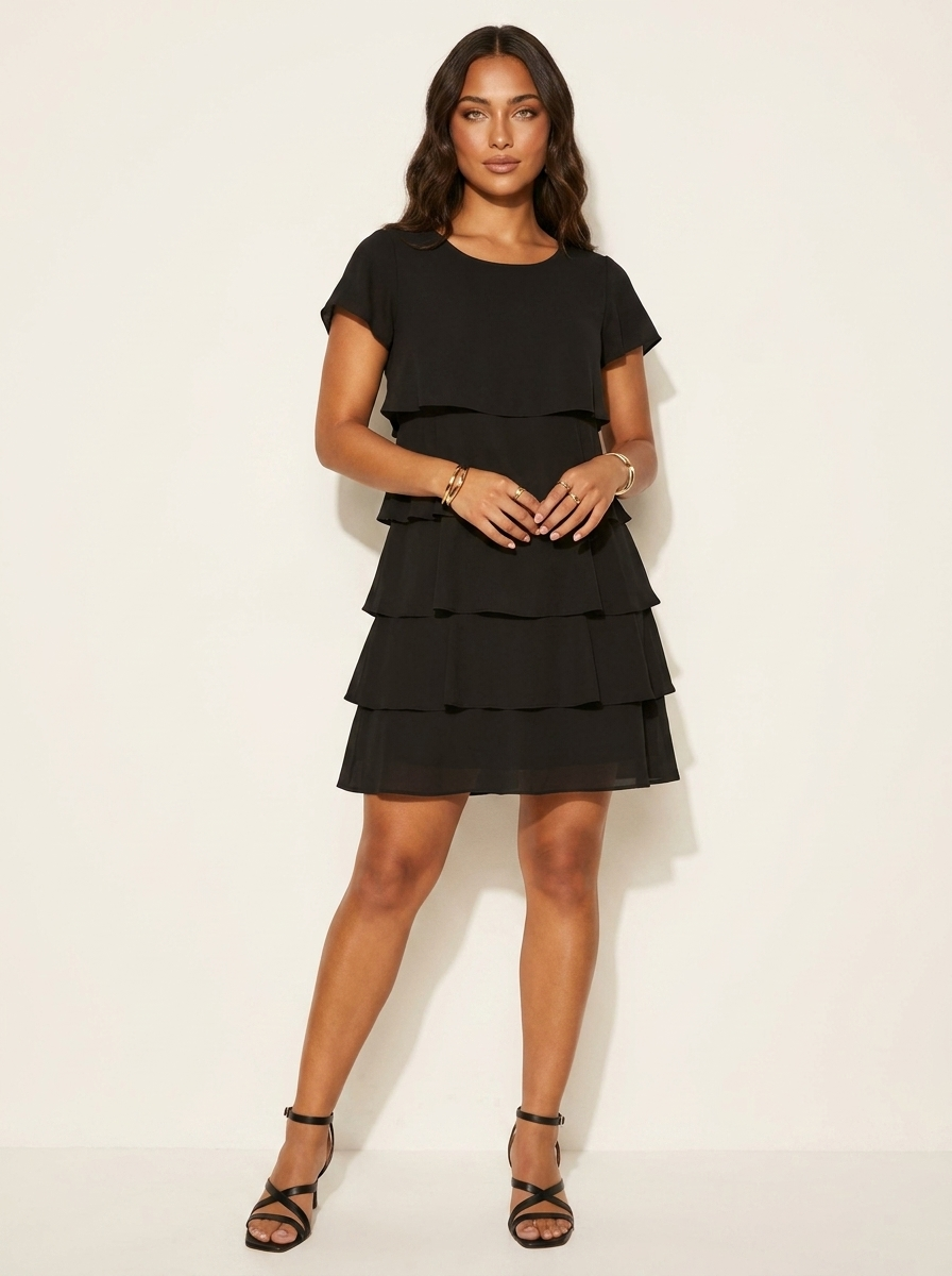 Women's Layered Ruffle Dress