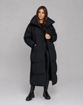 Women's Long Puffer Jacket - Quilted Winter Coat