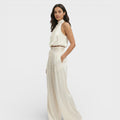 Women's Top with Wide Pants Set