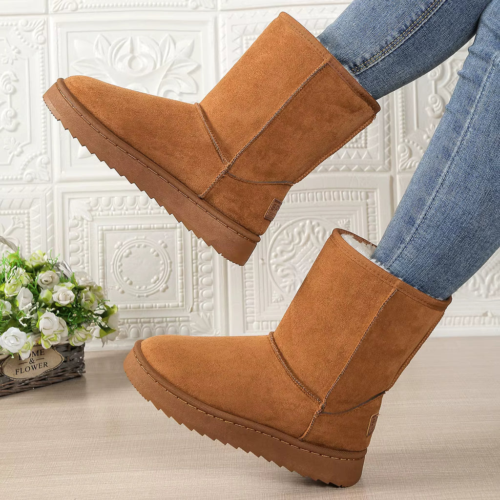 Women's Mid Calf Waterproof Winter Boots
